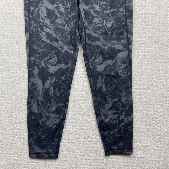 Lole High Waist Leggings Women’s Sz L Black / Grey Abstract AOP Athletic Yoga - Picture 3 of 8